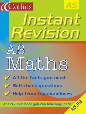 cover image of Instant Revision: AS Mathematics
